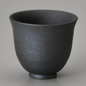 黒焼締ぐい呑　　【日本製　陶器】