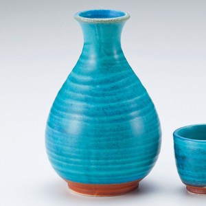 トルコ青1号徳利　　【日本製　陶器】