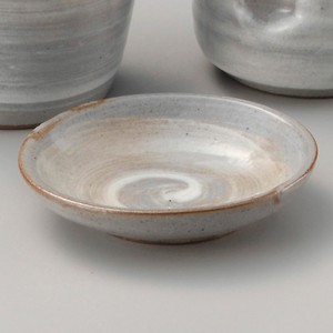 粉引刷毛小皿　　【日本製　陶器】