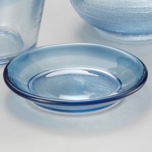すみだ藍薬味皿（ガラス）　　【日本製　ガラス】