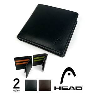 【全2色】 HEAD ヘッド リアルレザー バイカラー 2つ折り 財布 ショートウォレット（hdw-13）