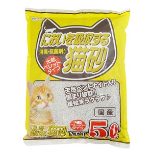 ［ペットプロジャパン］ペットプロ においを吸収する猫砂 5L【4月特価品】