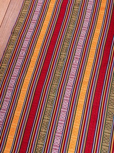 〔50cm切り売り〕ネパール伝統のコットン織り生地　厚手〔幅106cm〕106