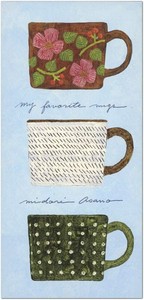 【表現社】浅野みどり　一筆箋　My favorite mugs