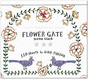 【表現社】AikoFukawaブロックメモ　FLOWER GATE