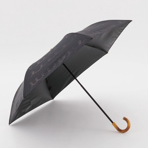 折畳日傘(晴雨兼用) 50cm PU スプリング BLACK 【392／サンキューニ】 Q272