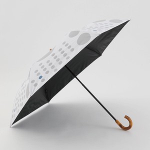 折畳日傘(晴雨兼用) 50cm PU マル WHITE 【392／サンキューニ】 Q267