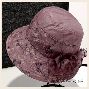 Capeline Hat Organdy Embroidered