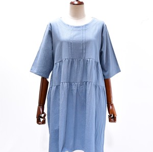 Casual Dress Pocket One-piece Dress 5/10 length