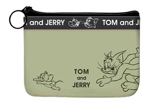ロゴテープシリーズ 舟形ポーチ　トム＆ジェリー