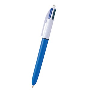 【BIC】4色ボールペン 1.0mm ブルー軸