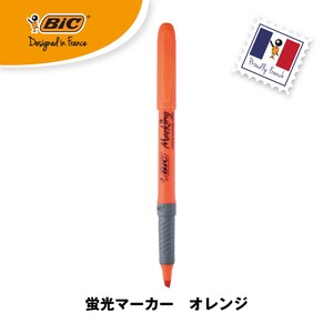 【BIC】マーキングハイライターグリップ ネオン オレンジ