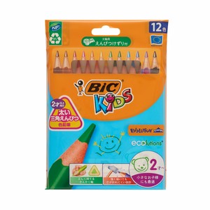 【BIC】ビックキッズ さんかく軸色鉛筆12色