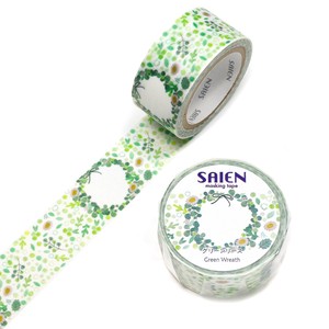 Washi Tape Green Wreath Washi Tape