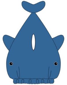 【数量限定 キャップタオル　キャラクター】サンハート クジラキャップ