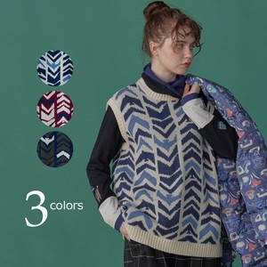 Vest/Gilet Jacquard Knitted Vest Autumn/Winter