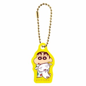 T'S FACTORY Key Ring Crayon Shin-chan Yellow Acrylic Key Chain