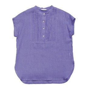 Button Shirt/Blouse Pintucked Lavender