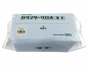 ふきん・クロス PS カウンター クロス ダスター 薄手 青 レギュラー パックスタイル