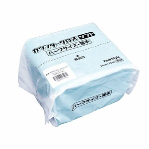 ふきん・クロス PS カウンター クロスソフト ハーフサイズ 薄手ブルー パックスタイル