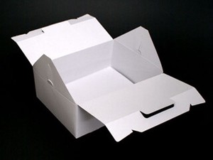 ケーキ箱 DE-19 ショートホワイト #8 ヤマニパッケージ