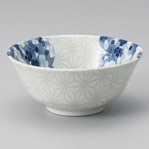 Donburi Bowl Porcelain Hemp Leaves NEW Made in Japan