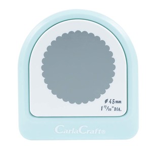 【クラフトパンチ/Carla Craft】メガジャンボ クラフトパンチ /CN45203 スカロップ（直径45mm）