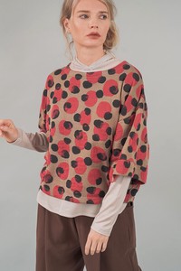 T-shirt Colorful Dot Jacquard Autumn/Winter 2023 Made in Japan