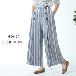 Full-Length Pant Stripe Buttons