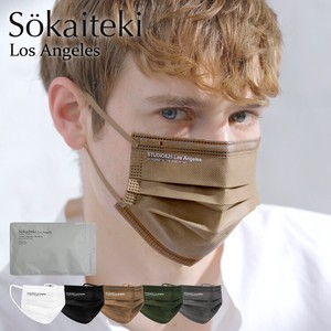 3Dマスク Los Angeles 不織布 3層フィルター 立体マスク プリーツ 7枚入り ファッション性 おしゃれ