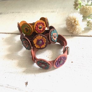 Leather Bracelet Cattle Leather Leather Flowers Genuine Leather