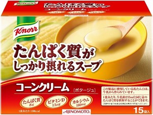 味の素 クノール たんぱく質がしっかり摂れるスープコーン 15袋 x10　【カップスープ】