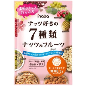 稲葉ピーナツ 7種ナッツ＆フルーツ個包装 161g x12 【米菓】