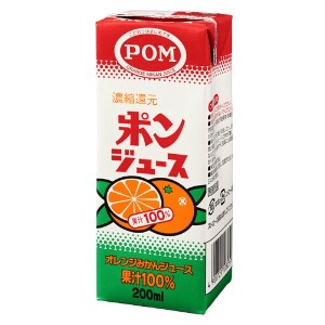 POM ポンジュース スリム 紙 200ml x12 【ジュース】