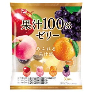 エースベーカリー 果汁100％ゼリー 30個 x12【ゼリー】