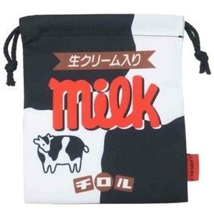 お菓子パッケージシリーズ巾着 チロルチョコ　ミルク＆コーヒーヌガー FRK904