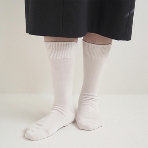 Crew Socks Plain Color Socks Cotton Ladies' M Men's Made in Japan