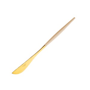 クチポール（Cutipol）GOA　アイボリー/ゴールド　デザートナイフ