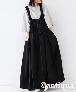 Antiqua Casual Dress Salope Dress Shirring One-piece Dress Ladies' Popular Seller
