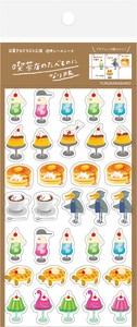 Furukawa Shiko Decoration Coffee Shop Clear Sticker Sheet Sweet Animal Sweets Shop