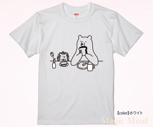 【朝食クマハリネズミ】ユニセックスTシャツ