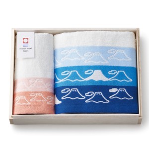 Imabari towel Hand Towel Gift Set Face Mt.Fuji fuji