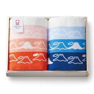 Imabari towel Hand Towel Gift Set Face Mt.Fuji fuji 2-pcs pack