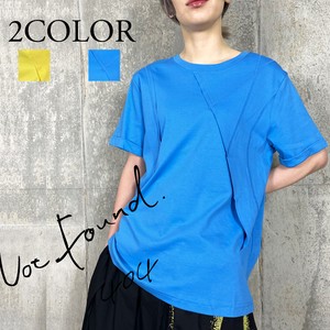 【RooM404】 モード 切替＆ロックステッチ　デザインカットソー　Tシャツプルオーバー