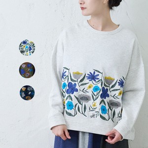 Sweatshirt Pullover Flower Sweatshirt Spring Embroidered