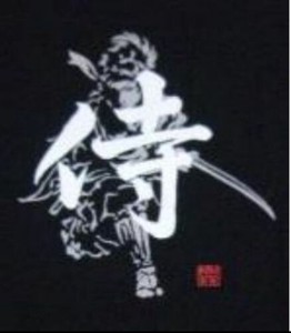 FJK 日本のTシャツ お土産 Tシャツ 侍 黒 3Lサイズ BA-1-3L
