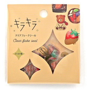 WORLD CRAFT Planner Stickers Kira-Kira Clear Sticker Gift Chocolate Stationery Sweets