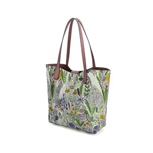 Tote Bag Reversible Floral Pattern