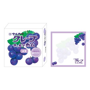 【ティーズ】お菓子シリーズお菓子箱メモ　マルカワフーセンガム／グレープ
