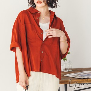 Button Shirt/Blouse Oversized Plain Color Made in India Spring/Summer 2023 New